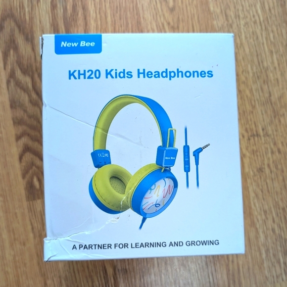 KH20 Kids Headphones - Blue and Yellow - Picture 1 of 4